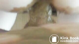 She drops a creamy load on his dick.