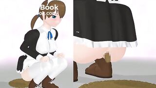 Hentai game maid diarrhea part 2