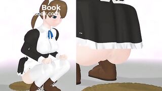 Hentai game maid diarrhea part 2