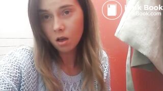 Italian Babe takes a nice shit in the Toilet