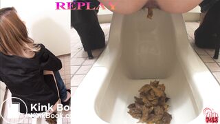 pretty-girl-and-pile-of-shit-in-toilet