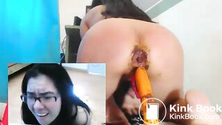 12-04-17 pees and licks dildo clean