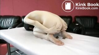 masked japanese girl stretching and shitting 6