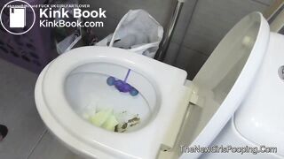 Sexy teen runny toilet pooping - video 4