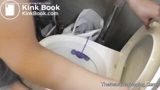 Sexy teen runny toilet pooping - video 4