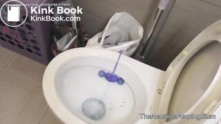 Sexy teen runny toilet pooping - video 4