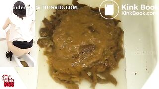 Japanese woman diarrhoea toilet