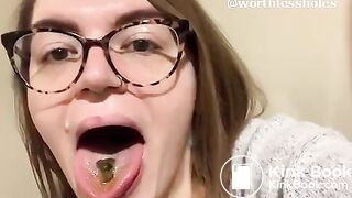 [ME] Eating shit from plug and edging