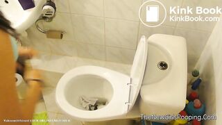 Sexy teen toilet pooping - video 23