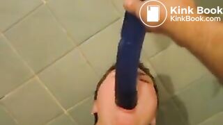 Amateur scat dildo suck puke