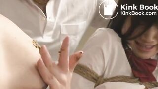 JP Schoolgirls play with shit