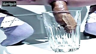 Long turd in a glass