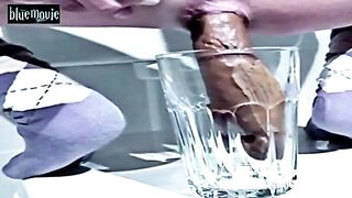 Long turd in a glass