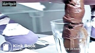 Long turd in a glass