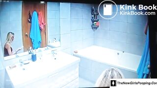 Private toilet poop