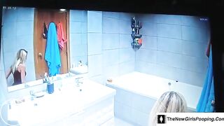 Private toilet poop