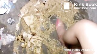 Jap vomits and scats on food