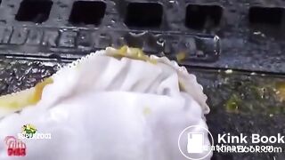 Japanese girl wipe her ass with anime book