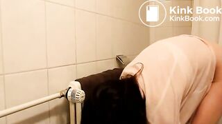 sexy girl pooping in her panty