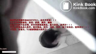Chinese peeing and pooping on public squat toilet