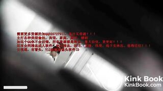 Chinese peeing and pooping on public squat toilet