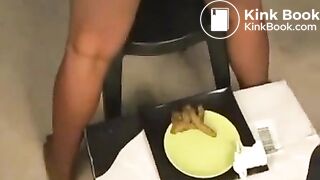 thick ebony shits on plate