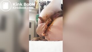 Amateur girl repacking