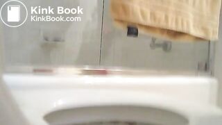 compilation of many girls and women shitting on the toilet
