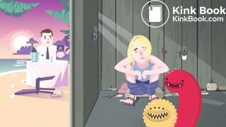 Animated Woman Having Diarrhea