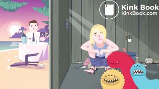 Animated Woman Having Diarrhea