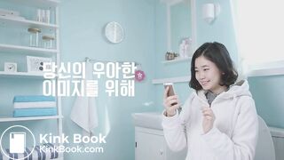Korean cute girl diarrhea in toilet