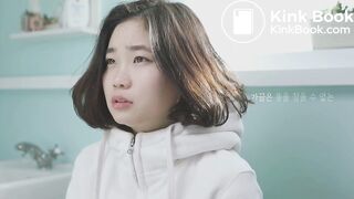 Korean cute girl diarrhea in toilet