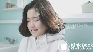 Korean cute girl diarrhea in toilet