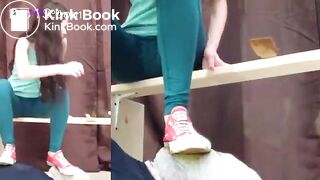 Toilet slave swallows shit and urine Smelly ...