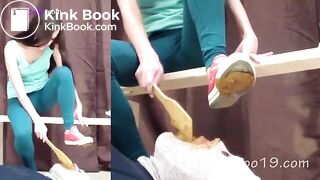 Toilet slave swallows shit and urine Smelly ...