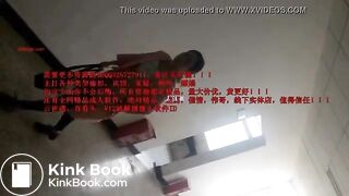 Chinese scat on public toilet