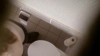 Isabel pooping in office