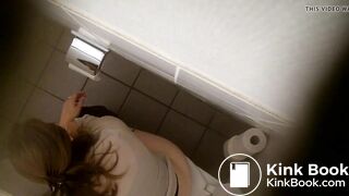 Isabel pooping in office