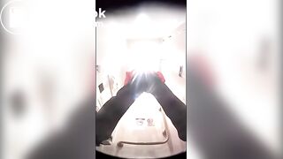 Mix of Japanese girls shitting in public toilet