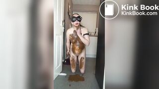 Girl Swallows Fresh Shit