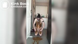 Girl Swallows Fresh Shit