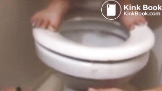 human-toilet of a young mistress