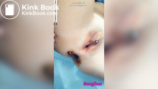 redhead big poop on toilet