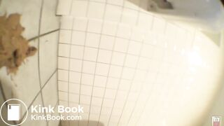 beautiful mess in public bathroom