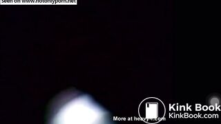 A sexy girl has long poop