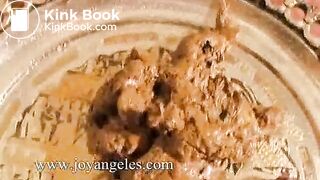 Sexy girl pushes out another big one for us!