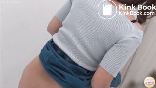 Japanese girl standing excretion