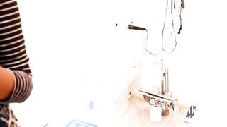 Sexy teen toilet pooping and farting - video 12
