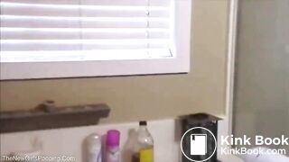 older woman shitting