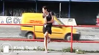 Maybe the best public pantypoop ever